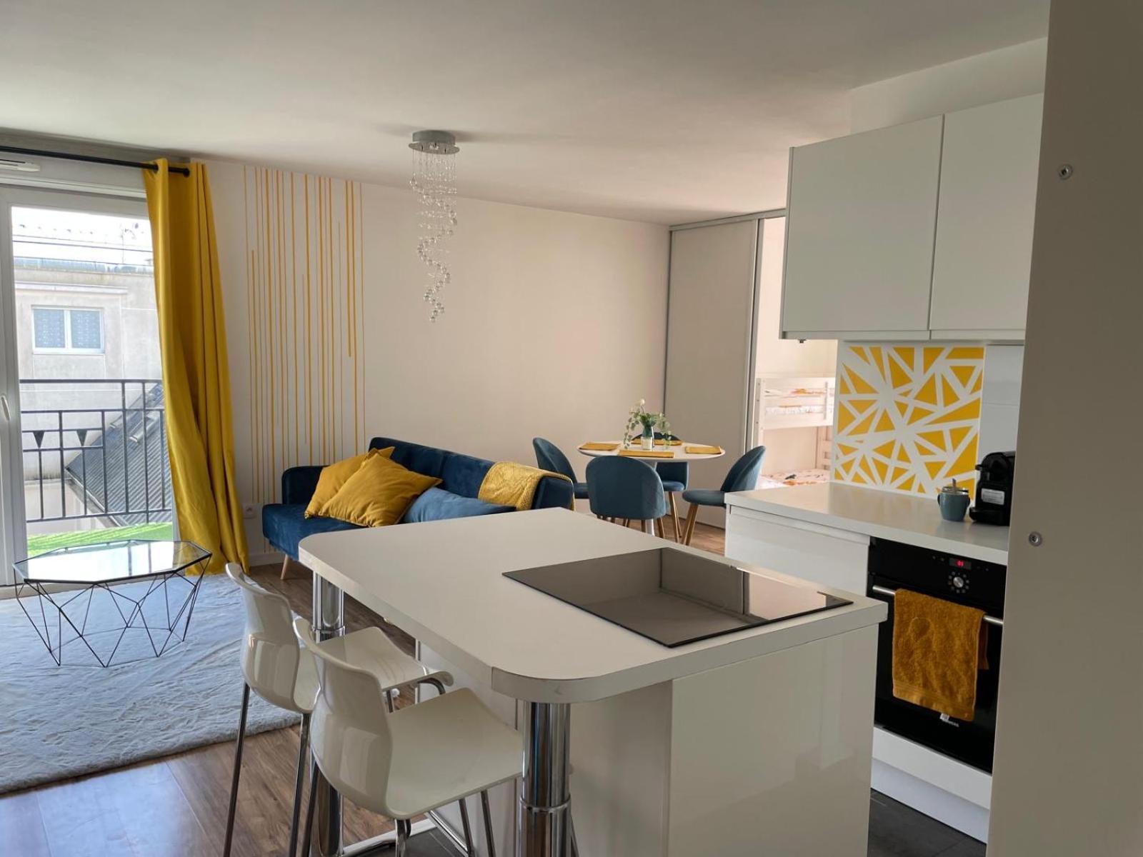 Appartement 3P Gare Terrasse Et Parking Prive Franconville  Kültér fotó